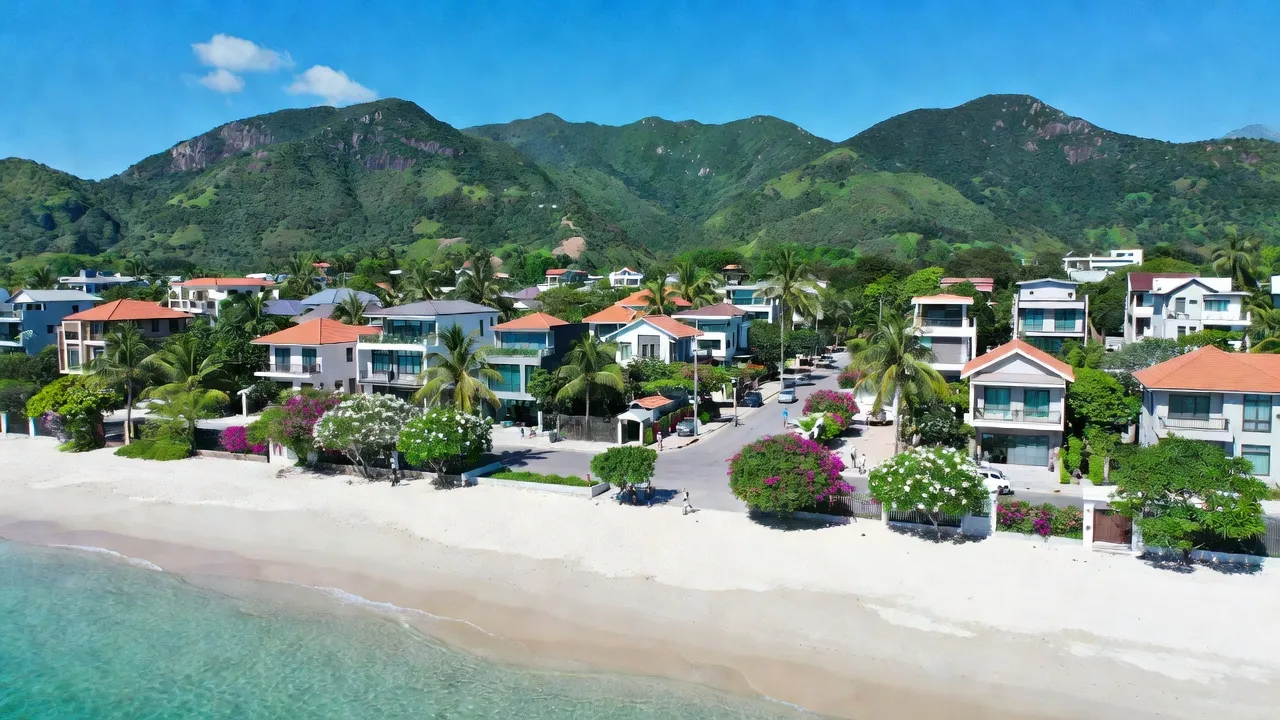 Khung cảnh phường Hòa Hiệp Nam, Đông Hòa, Phú Yên với bãi biển và thiên nhiên xanh tươi.