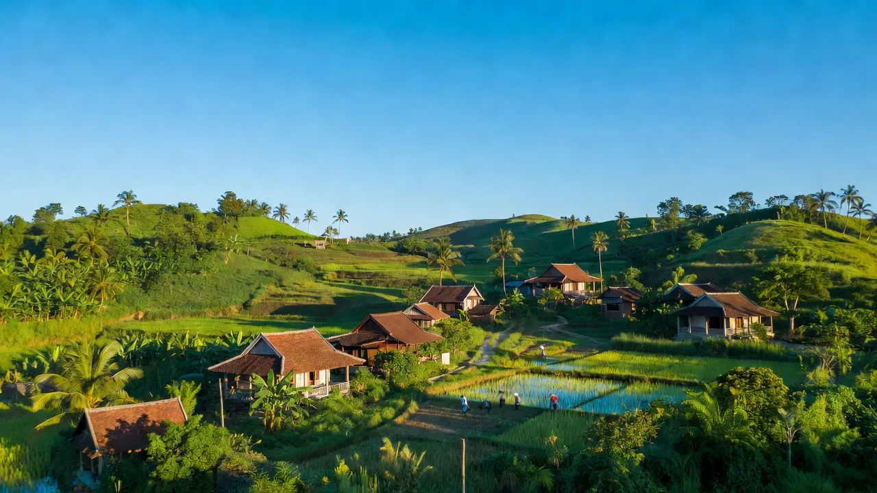 Cảnh đẹp xã Sơn Hội, huyện Sơn Hòa, tỉnh Phú Yên với núi đồi và cây xanh mát