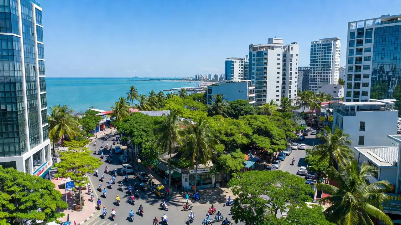 Phường 7, Thành phố Tuy Hòa, với kiến trúc hiện đại và không gian xanh, Việt Nam.