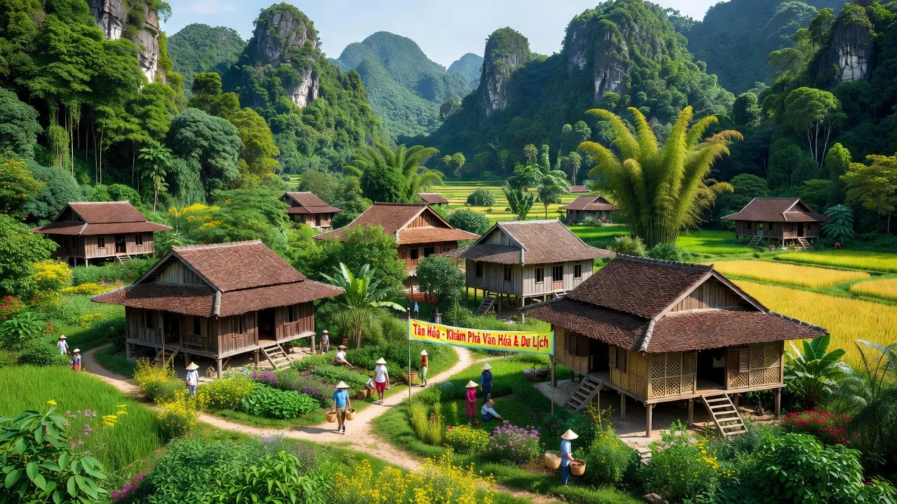 Cảnh sắc xã Tân Hóa, huyện Minh Hóa, Quảng Bình với thiên nhiên tươi đẹp và văn hóa địa phương.