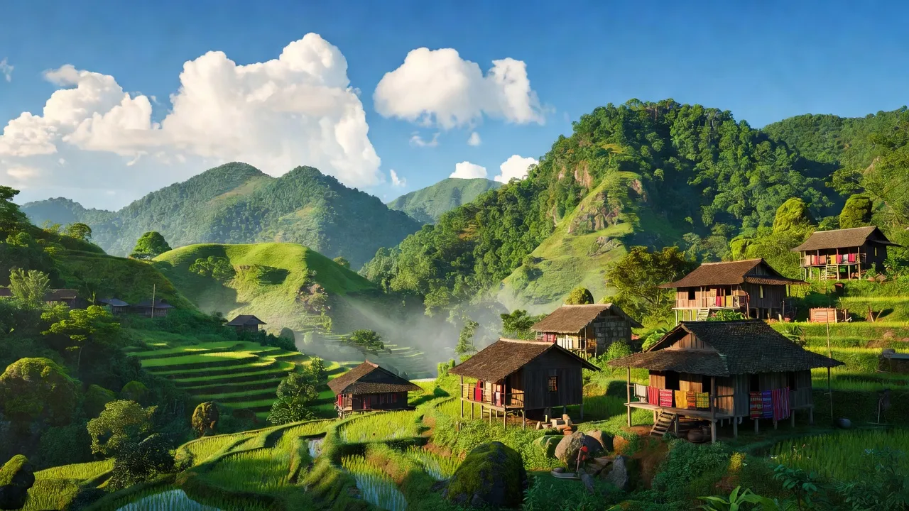 Khung cảnh xanh mướt ở xã Mà Cooi, huyện Đông Giang, tỉnh Quảng Nam, thể hiện vẻ đẹp tự nhiên.