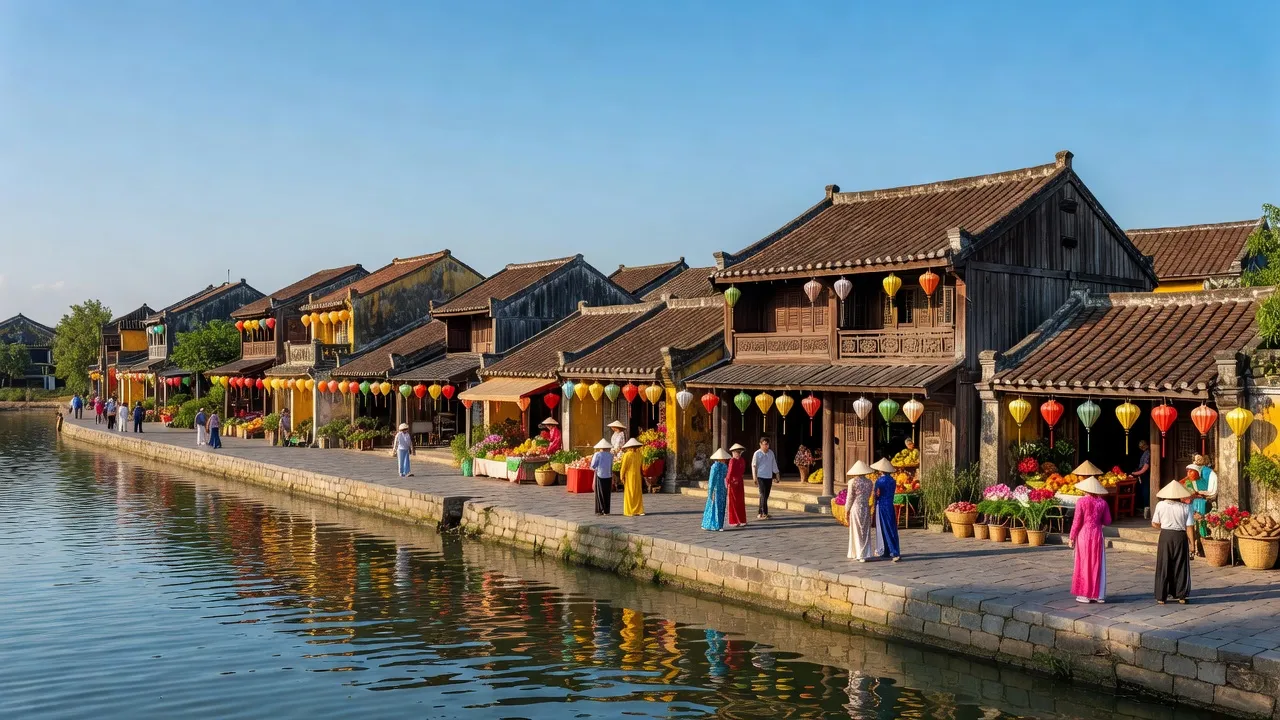 Quang Nam, Hội An - phố cổ và sông Thu Bồn, di sản văn hóa thế giới, du lịch hấp dẫn.