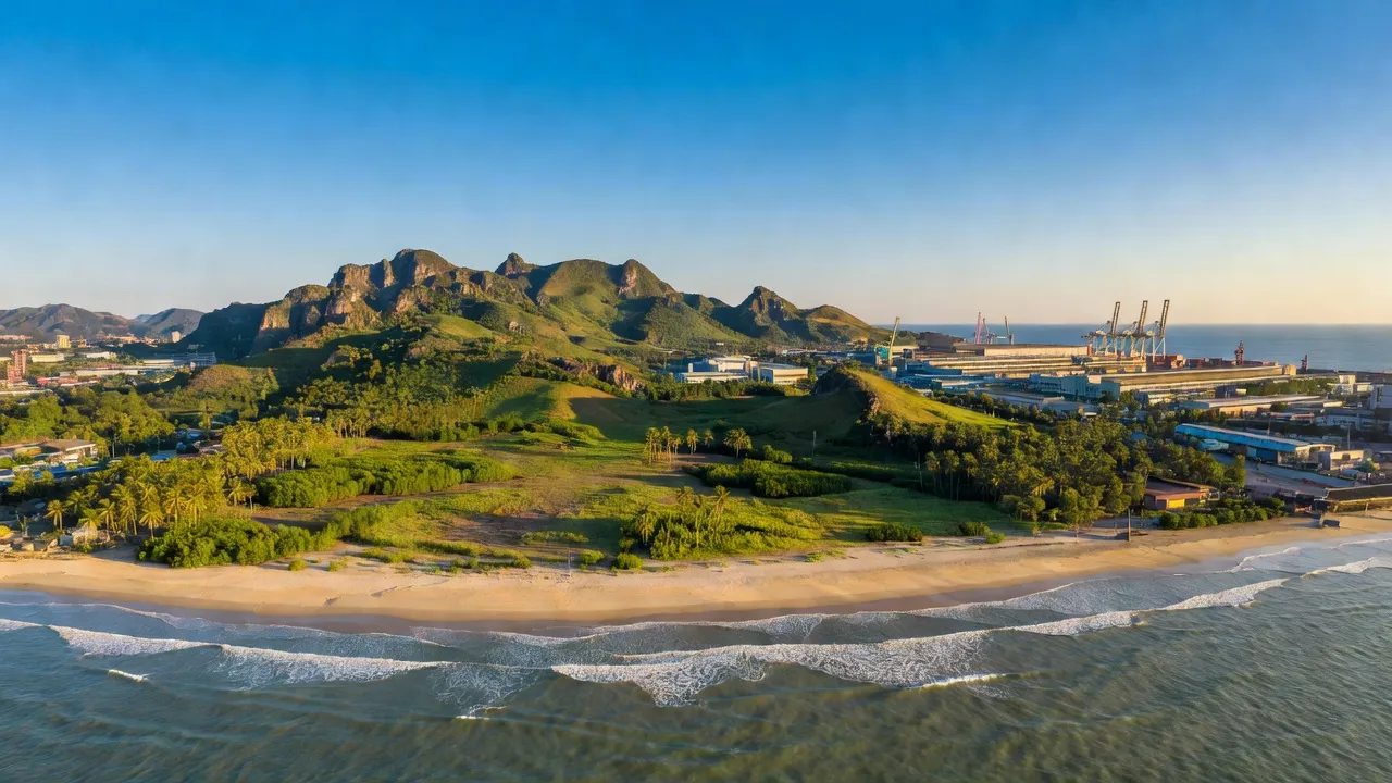 Núi Thành, Quảng Nam: coastal landscape, industrial growth, natural beauty, perfect travel destination.