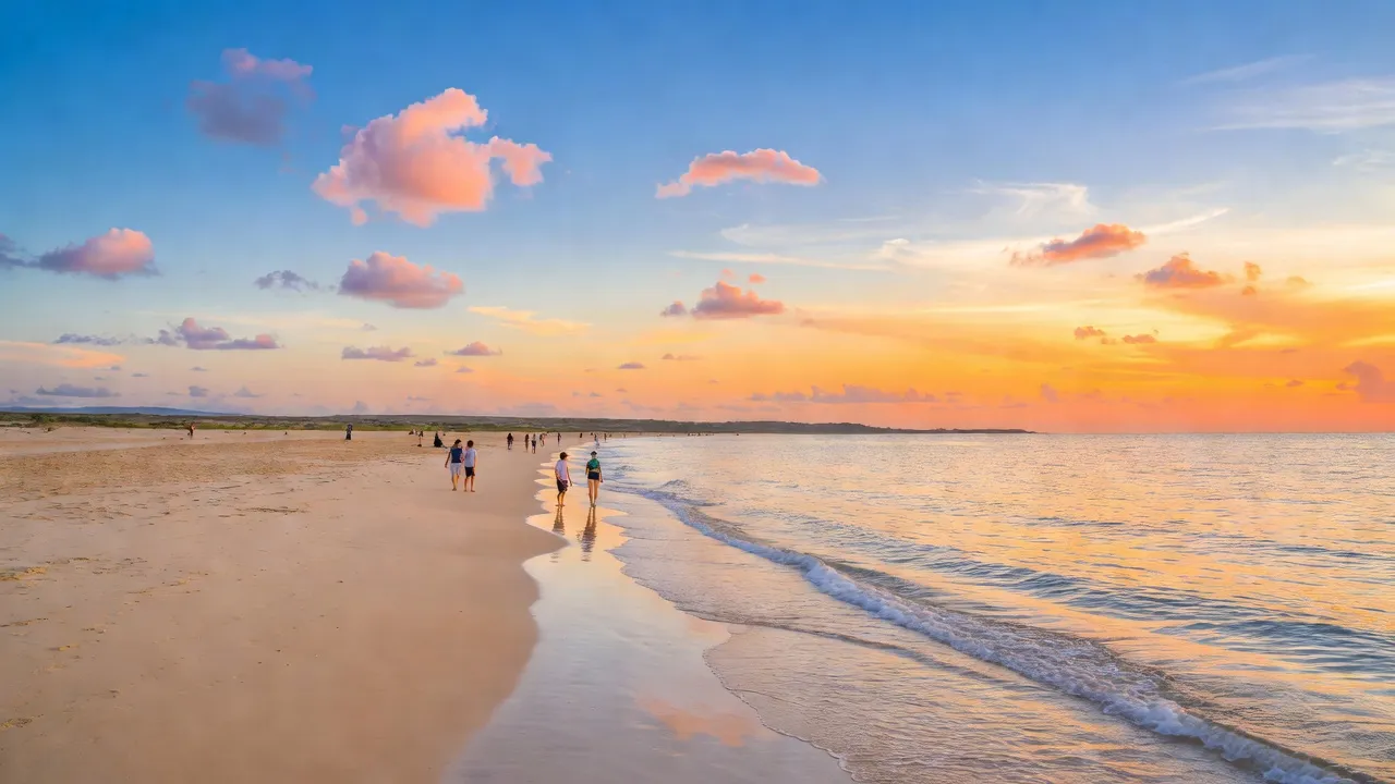 Khung cảnh đẹp của xã Tam Tiến, huyện Núi Thành, tỉnh Quảng Nam, bãi biển và thiên nhiên xanh tươi.