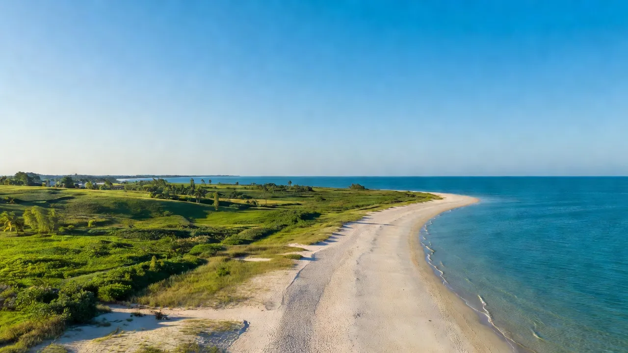 Huyện Hải Lăng, Quảng Trị, with stunning coastal scenery and lush landscapes, ideal for tourism and investment.