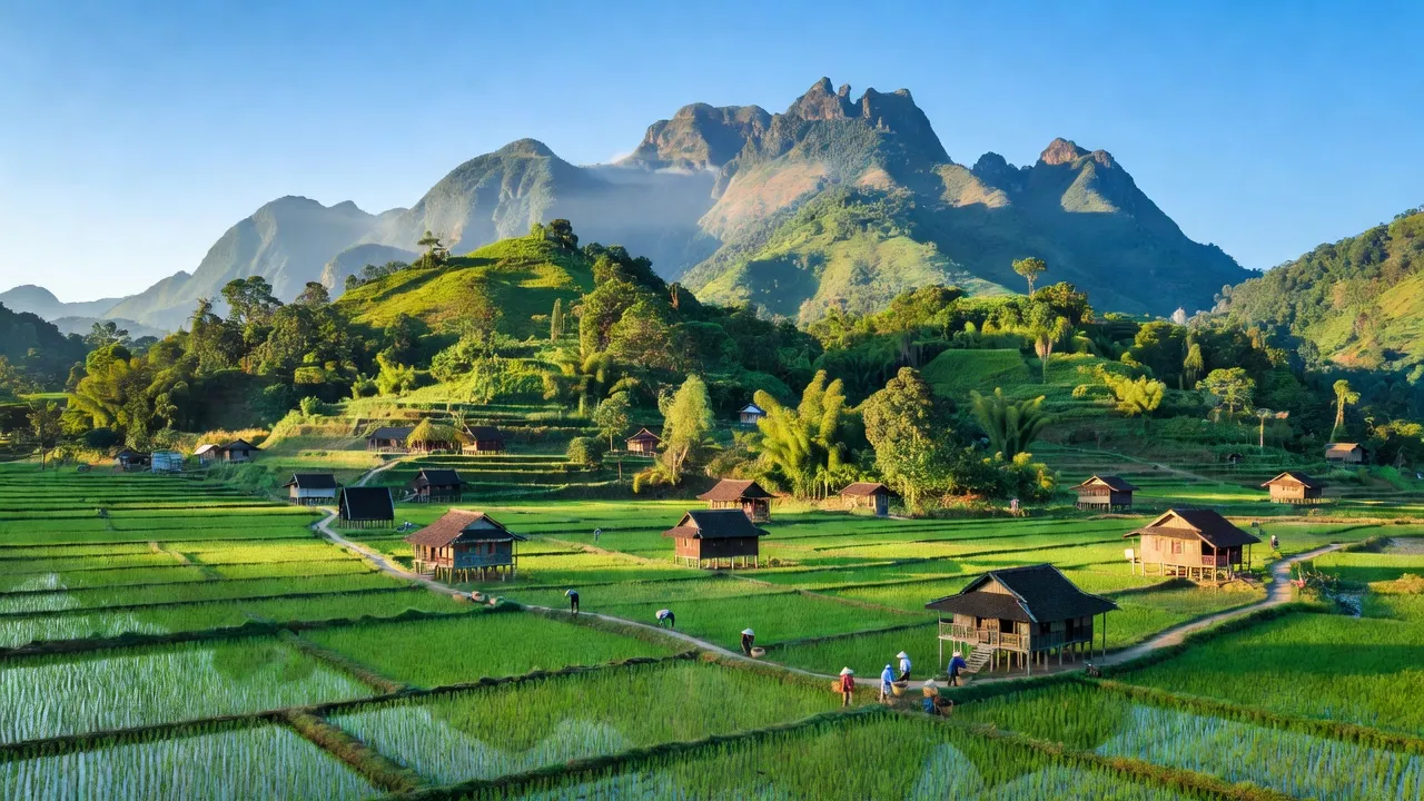 Cảnh quan đẹp tỉnh Tuyên Quang với địa hình đa dạng và sắc màu văn hóa vùng cao Bắc Bộ.