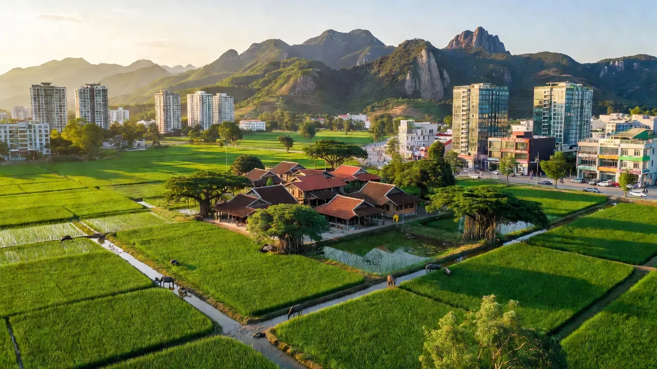 Vĩnh Tường, Vĩnh Phúc: cánh đồng xanh, núi non và sự phát triển đô thị, kết nối giao thông.